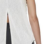 Camiseta de tirantes para mujer adidas Studio Reversible Slit